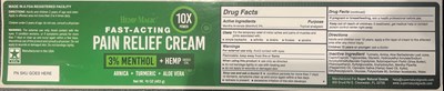 Hemp Magic Fast-acting Pain Relief Cream Menthol 3% Topical Analgesic Net Wt 2 Oz (57 G) (Otc Hemp Cream)